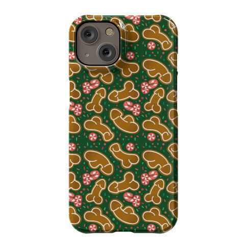 Gingerbread and Candy Cane Penises  Phone Case