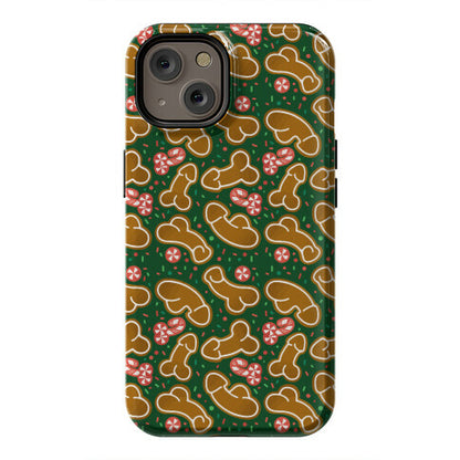 Gingerbread and Candy Cane Penises  Phone Case