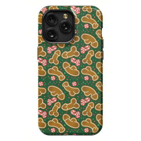 Gingerbread and Candy Cane Penises  Phone Case