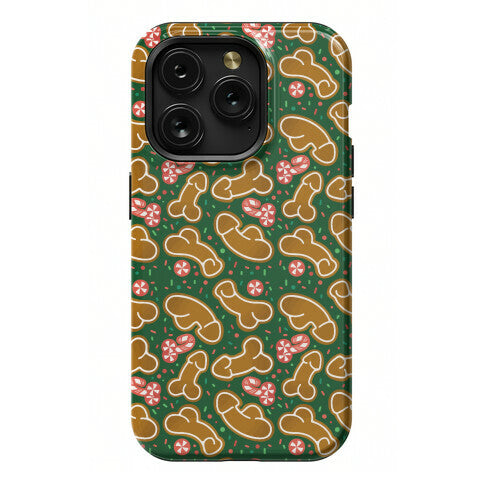 Gingerbread and Candy Cane Penises  Phone Case