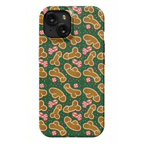 Gingerbread and Candy Cane Penises  Phone Case