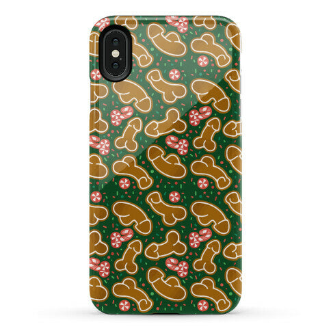 Gingerbread and Candy Cane Penises  Phone Case