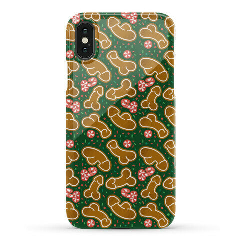 Gingerbread and Candy Cane Penises  Phone Case