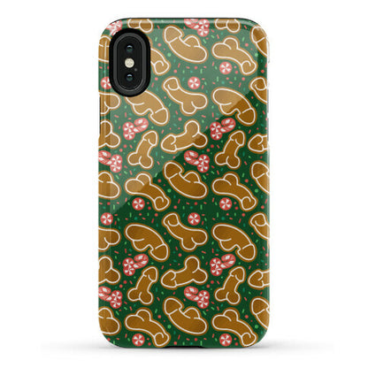 Gingerbread and Candy Cane Penises  Phone Case