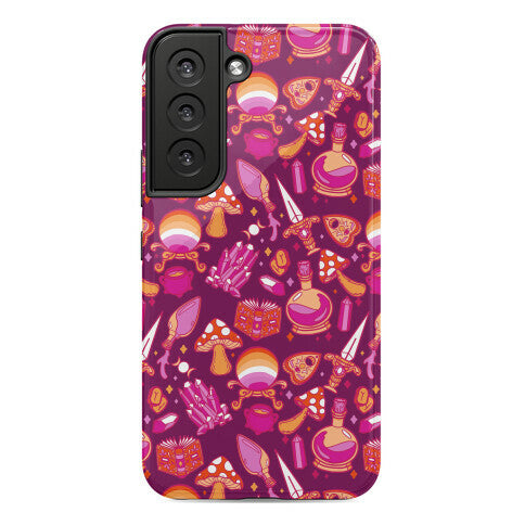 Lesbian Pride Witch Pattern Phone Case
