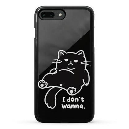 I Don't Wanna (black) Phone Case