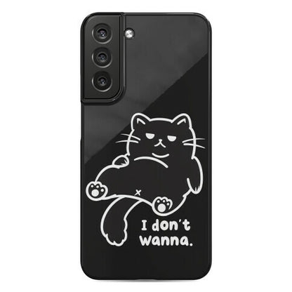 I Don't Wanna (black) Phone Case