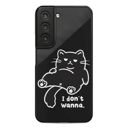 I Don't Wanna (black) Phone Case