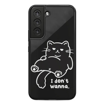 I Don't Wanna (black) Phone Case