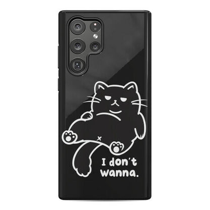 I Don't Wanna (black) Phone Case
