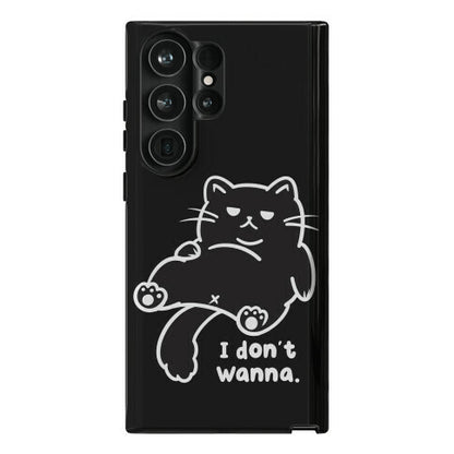 I Don't Wanna (black) Phone Case