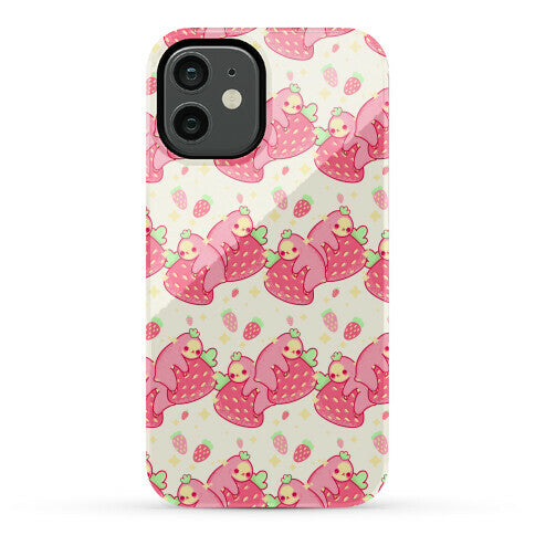 Strawberry Sloth Pattern Phone Case