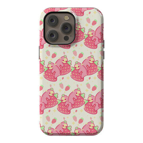 Strawberry Sloth Pattern Phone Case