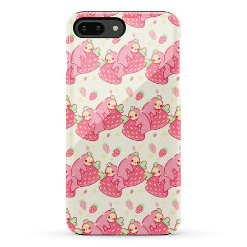 Strawberry Sloth Pattern Phone Case