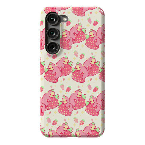 Strawberry Sloth Pattern Phone Case