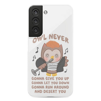 Owl Never Gonna Give You Up Phone Case