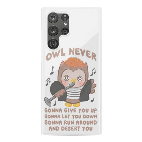 Owl Never Gonna Give You Up Phone Case