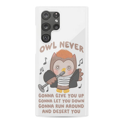 Owl Never Gonna Give You Up Phone Case