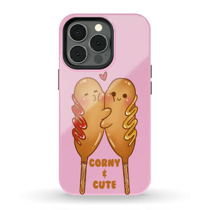 Corny and Cute (pink) Phone Case