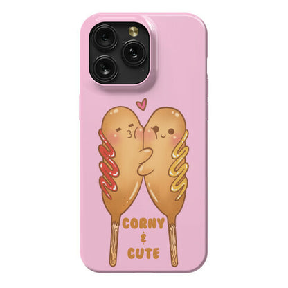 Corny and Cute (pink) Phone Case