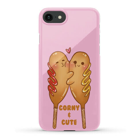 Corny and Cute (pink) Phone Case