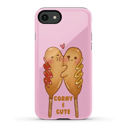 Corny and Cute (pink) Phone Case