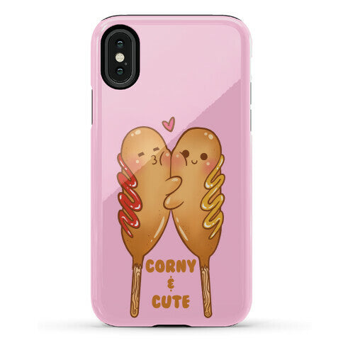 Corny and Cute (pink) Phone Case