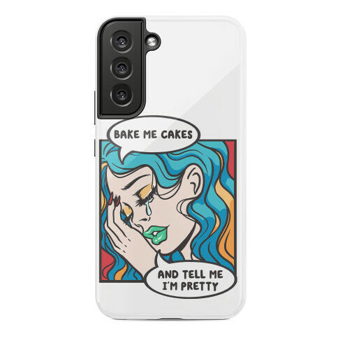 Bake Me Cakes And Tell Me I'm Pretty Comic Girl Phone Case