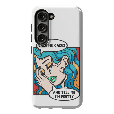 Bake Me Cakes And Tell Me I'm Pretty Comic Girl Phone Case