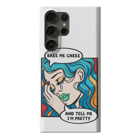 Bake Me Cakes And Tell Me I'm Pretty Comic Girl Phone Case