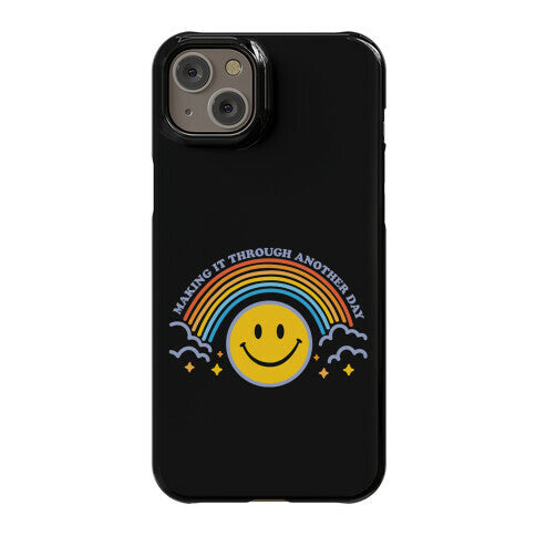 Making It Through Another Day Smiley Face Phone Case