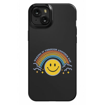 Making It Through Another Day Smiley Face Phone Case