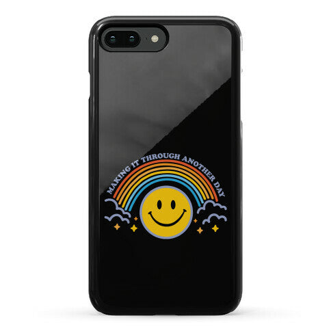Making It Through Another Day Smiley Face Phone Case