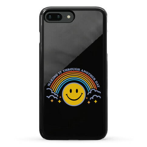 Making It Through Another Day Smiley Face Phone Case