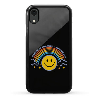 Making It Through Another Day Smiley Face Phone Case