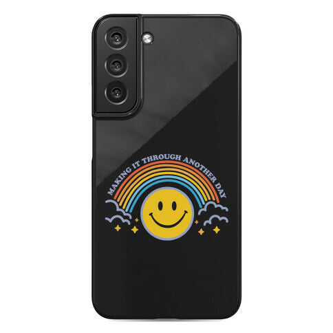 Making It Through Another Day Smiley Face Phone Case