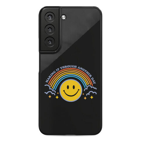 Making It Through Another Day Smiley Face Phone Case
