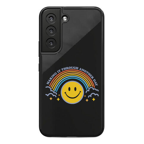 Making It Through Another Day Smiley Face Phone Case