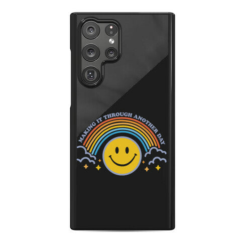 Making It Through Another Day Smiley Face Phone Case