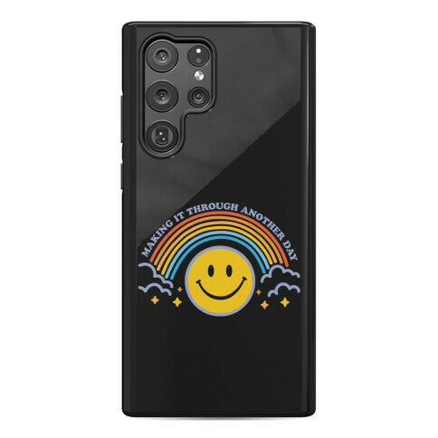 Making It Through Another Day Smiley Face Phone Case