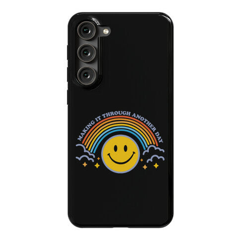 Making It Through Another Day Smiley Face Phone Case