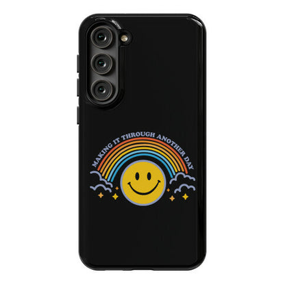 Making It Through Another Day Smiley Face Phone Case