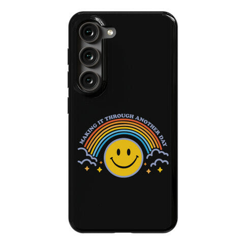 Making It Through Another Day Smiley Face Phone Case