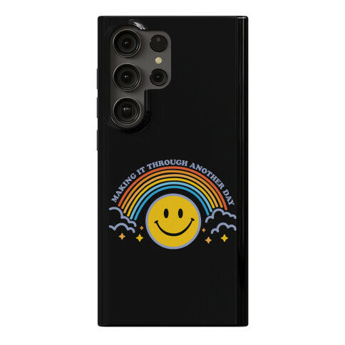 Making It Through Another Day Smiley Face Phone Case