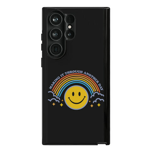 Making It Through Another Day Smiley Face Phone Case