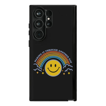 Making It Through Another Day Smiley Face Phone Case
