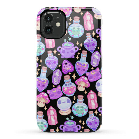 Kawaii Witchy Pattern Phone Case