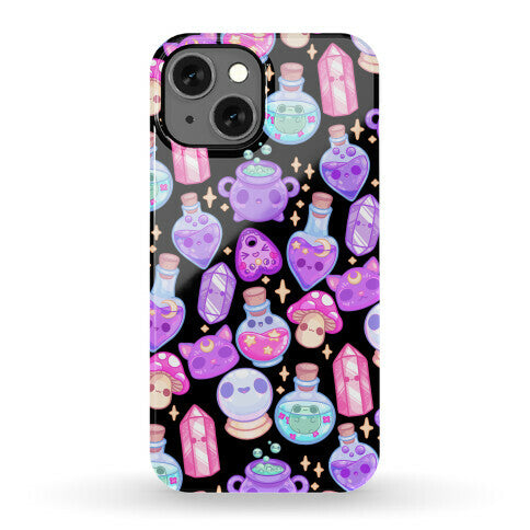 Kawaii Witchy Pattern Phone Case