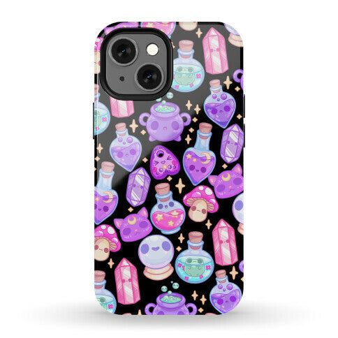 Kawaii Witchy Pattern Phone Case