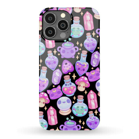 Kawaii Witchy Pattern Phone Case